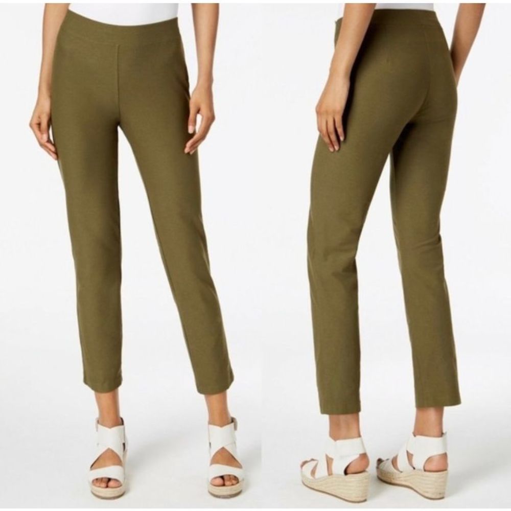 Eileen fisher olive green high waisted pants